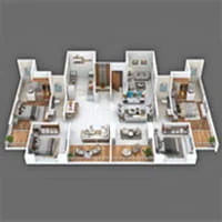2 BHK Floor Plan at 10 Elite Akasa Pimple Gurav Pune